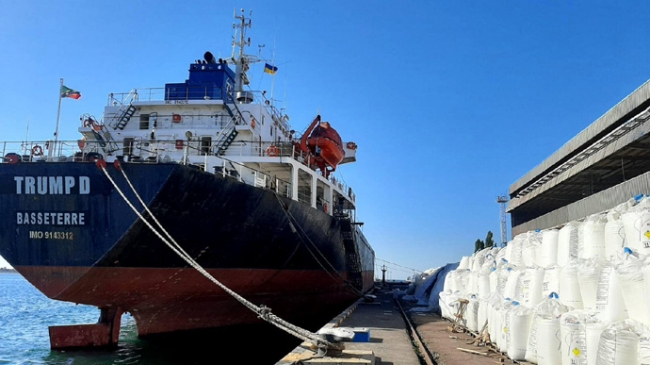 В порту Южный митинговали против хранения почти 10 тыс. тонн селитры под открытым небом