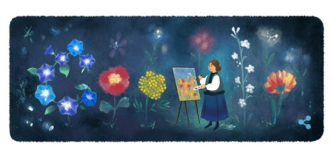 Google посвятил дудл известной украинской художнице Екатерине Белокур